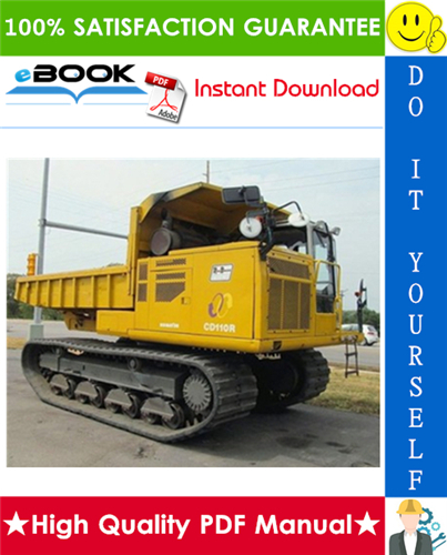 Thumbnail ☆☆ Best ☆☆ Komatsu CD110R-1 Crawler Carrier Operation & Maintenance Manual (Serial Number: 1259 and up)