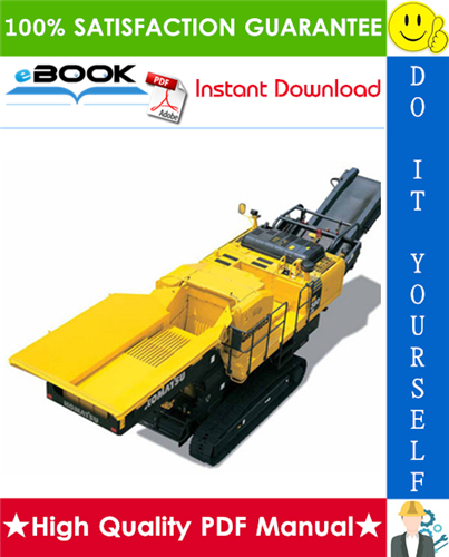 Thumbnail ☆☆ Best ☆☆ Komatsu BR380JG-1 Mobile Crusher Operation & Maintenance Manual (Serial Number: 1001 and up)