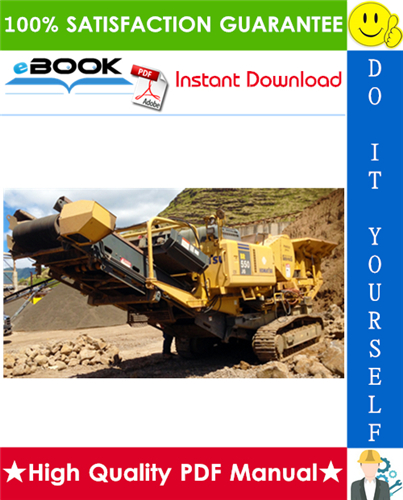 Thumbnail ☆☆ Best ☆☆ Komatsu BR550JG-1 Mobile Crusher Operation & Maintenance Manual (Serial Number: 1001 - 1006)