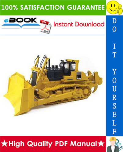 Thumbnail ☆☆ Best ☆☆ Komatsu D475A-3 Super Dozer Field Assembly Manual (Serial Number: 10601 and up)
