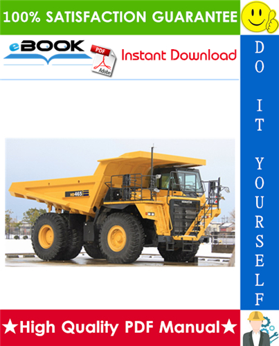 Thumbnail ☆☆ Best ☆☆ Komatsu HD465-5, HD605-5 Dump Truck Service Repair Manual 