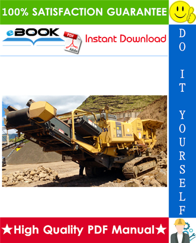 Thumbnail ☆☆ Best ☆☆ Komatsu BR550JG-1 Mobile Crusher Service Repair Manual (Serial Number: 1001 and up)