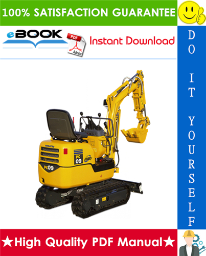 Thumbnail ☆☆ Best ☆☆ Komatsu PC09-1 Hydraulic Excavator Service Repair Manual (Serial Number: 10001 and up)