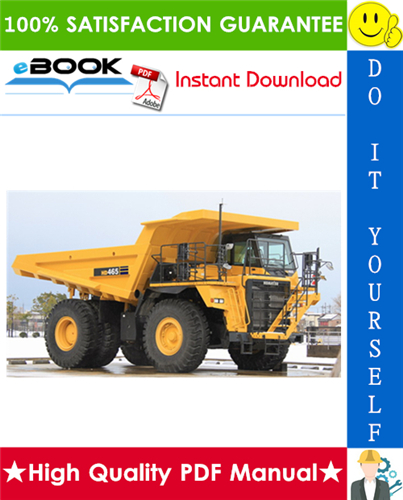 Thumbnail ☆☆ Best ☆☆ Komatsu HD465-7, HD605-7 Dump Truck Service Repair Manual (Serial Number: 7001 and up)