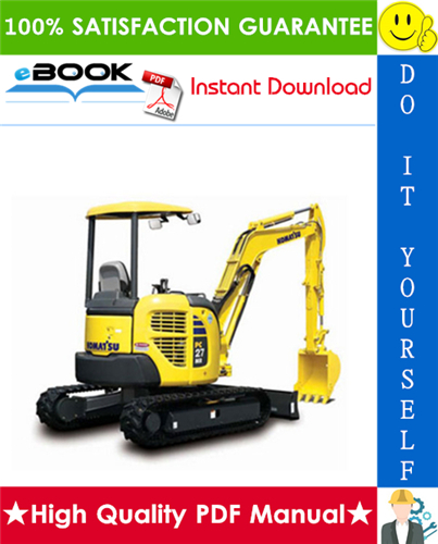 Thumbnail ☆☆ Best ☆☆ Komatsu PC27MR-2, PC30MR-2, PC35MR-2, PC40MR-2, PC50MR-2 Hydraulic Excavator Service Repair Manual
