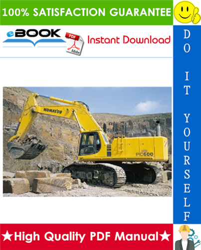 Thumbnail ☆☆ Best ☆☆ Komatsu PC600-8, PC600LC-8 Hydraulic Excavator Service Repair Manual (Serial Number: 30001 and up)