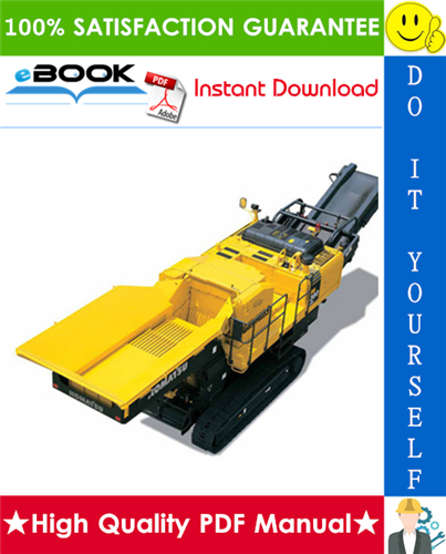 Thumbnail ☆☆ Best ☆☆ Komatsu BR380JG-1E0 Mobile Crusher Service Repair Manual (Serial Number: 2001 and up)
