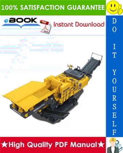 Thumbnail ☆☆ Best ☆☆ Komatsu BR580JG-1 Mobile Crusher Service Repair Manual (Serial Number: 1001 and up)