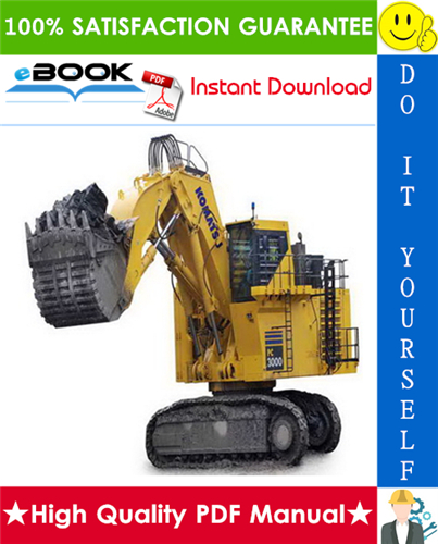 Thumbnail ☆☆ Best ☆☆ Komatsu PC3000-1 Hydraulic Mining Shovel Service Repair Manual (Serial Number: 6174)