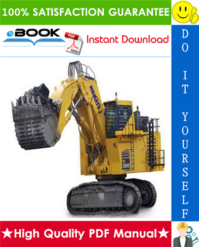 Thumbnail ☆☆ Best ☆☆ Komatsu PC3000-1 Hydraulic Mining Shovel Service Repair Manual (Serial Number: 6194)