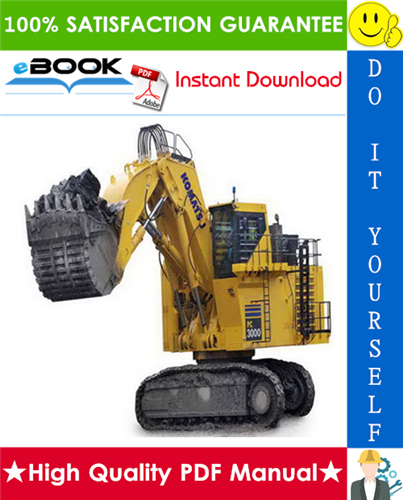 Thumbnail ☆☆ Best ☆☆ Komatsu PC3000-1 Hydraulic Mining Excavator Service Repair Manual (Serial Number: 6202)