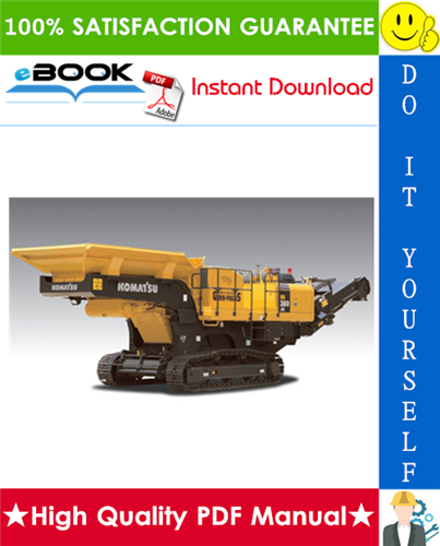 Thumbnail ☆☆ Best ☆☆ Komatsu BR380JG-1 Mobile Crusher Operation & Maintenance Manual (Serial Number: 1201 and up)