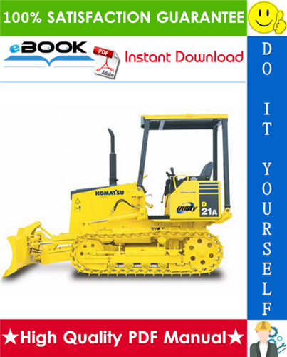 Thumbnail ☆☆ Best ☆☆ Komatsu D21A-8, D21P-8 Bulldozer Operation & Maintenance Manual (Serial Number: 83001 and up)