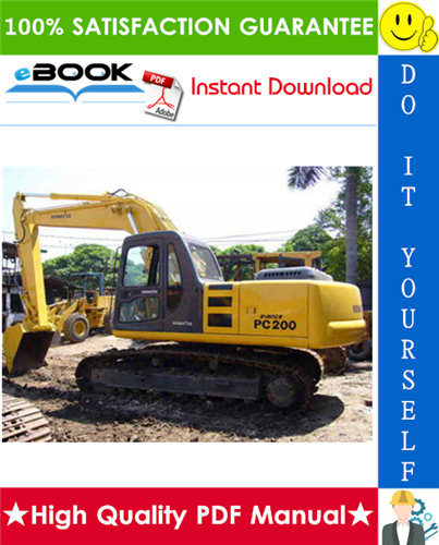 Thumbnail ☆☆ Best ☆☆ Komatsu PC200-7, PC200LC-7, PC220-7, PC220LC-7 Hydraulic Excavator Operation & Maintenance Manual
