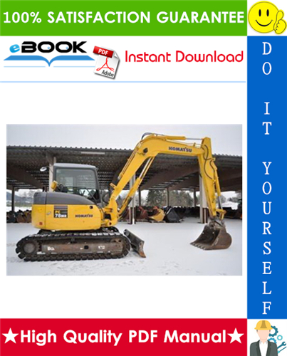 Thumbnail ☆☆ Best ☆☆ Komatsu PC78MR-6 Hydraulic Excavator Operation & Maintenance Manual (Serial Number: 1001 and up)