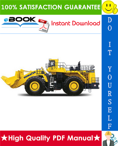 Thumbnail ☆☆ Best ☆☆ Komatsu WA1200-3 Wheel Loader Operation & Maintenance Manual (Serial Number: 50001 and up)