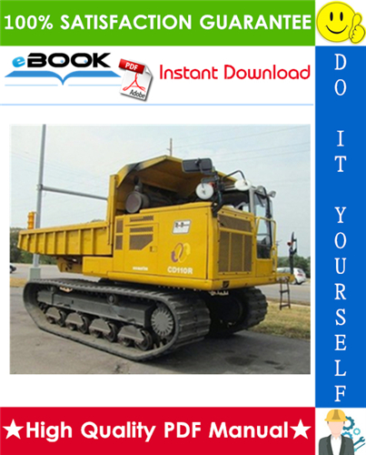Thumbnail ☆☆ Best ☆☆ Komatsu CD110R-2 Crawler Carrier Operation & Maintenance Manual (Serial Number: 1501 and up)