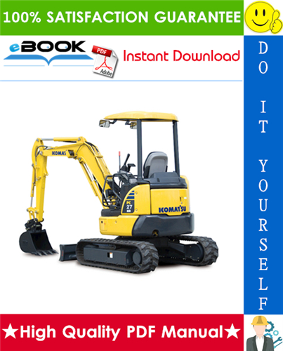 Thumbnail ☆☆ Best ☆☆ Komatsu PC27MR-2, PC35MR-2 Hydraulic Excavator Operation & Maintenance Manual  (Serial Number: 15001 and up, 6736 and up)