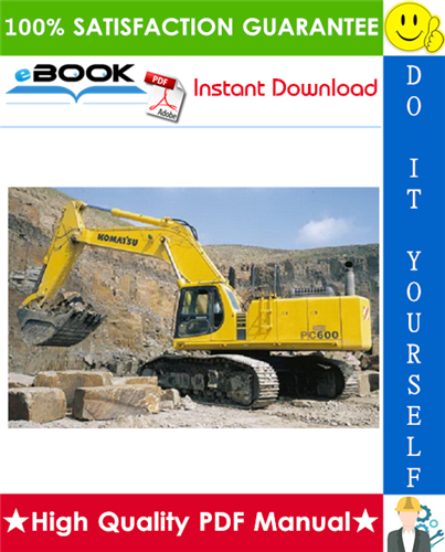 Thumbnail ☆☆ Best ☆☆ Komatsu PC600-8, PC600LC-8 Hydraulic Excavator Operation & Maintenance Manual (Serial Number: 30001 and up)