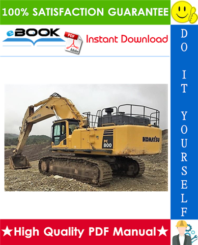 Thumbnail ☆☆ Best ☆☆ Komatsu PC800-8, PC800LC-8, PC800SE-8, PC850-8, PC850SE-8 Hydraulic Excavator Operation & Maintenance Manual