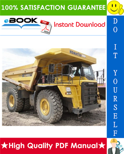 Thumbnail ☆☆ Best ☆☆ Komatsu HD465-7E0, HD605-7E0 Dump Truck Operation & Maintenance Manual