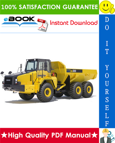Thumbnail ☆☆ Best ☆☆ Komatsu HM300-1 Articulated Dump Truck Operation & Maintenance Manual (Serial Number: 1001 and up )