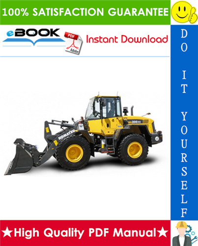 Thumbnail ☆☆ Best ☆☆ Komatsu WA200PZ-6 Wheel Loader Operation & Maintenance Manual (Serial Number: 70001 and up)