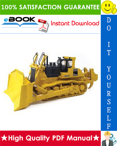 Thumbnail ☆☆ Best ☆☆ Komatsu D475ASD-5E0 Bulldozer Operation & Maintenance Manual (Serial Number: 30071 and up)