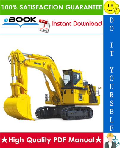Thumbnail ☆☆ Best ☆☆ Komatsu PC2000-8 Hydraulic Excavator Operation & Maintenance Manual (Serial Number: 20150 and up)