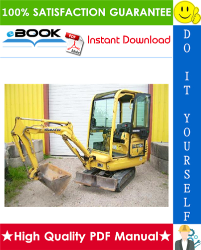 Thumbnail ☆☆ Best ☆☆ Komatsu PC12R-8, PC12R-8HS, PC15R-8, PC15R-8HS Hydraulic Excavator Operation & Maintenance Manual