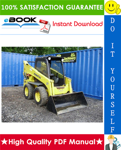 Thumbnail ☆☆ Best ☆☆ Komatsu SK818-5 Skid-Steer Loader Operation & Maintenance Manual (Serial Number: 37BF50111 and up)