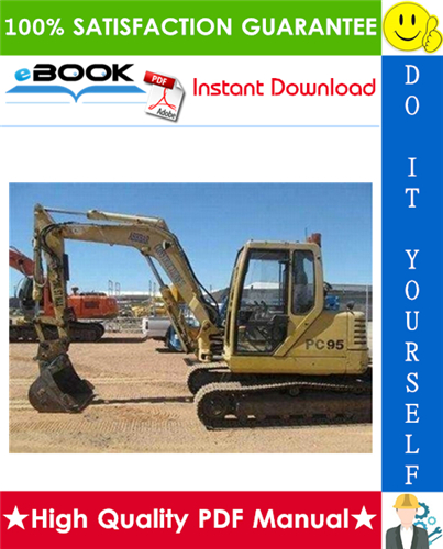 Thumbnail ☆☆ Best ☆☆ Komatsu PC95-1 Hydraulic Excavator Service Repair Manual (Serial Number: 5000007 and up)