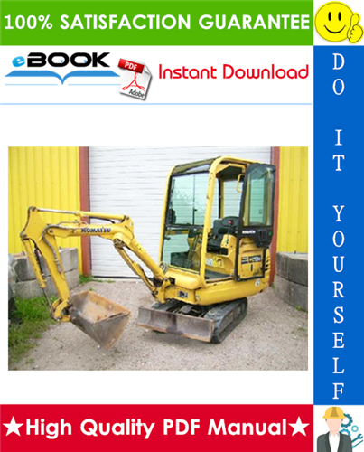 Thumbnail ☆☆ Best ☆☆ Komatsu PC12R-8, PC15R-8 Hydraulic Excavator Service Repair Manual (Serial Number: F30001 and up, F20001 and up)