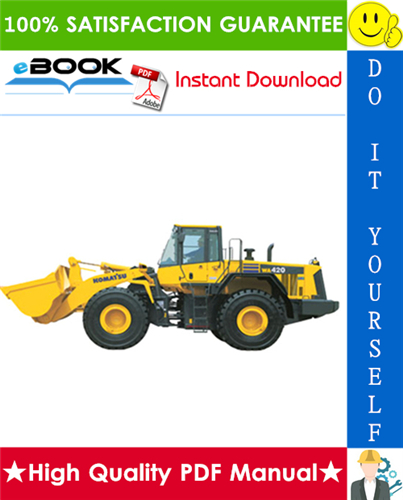 Thumbnail ☆☆ Best ☆☆ Komatsu WA420-3 Wheel Loader Operation & Maintenance Manual (Serial Number: 54001 and up)