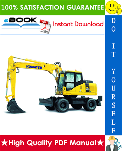 Thumbnail ☆☆ Best ☆☆ Komatsu PW160-7K Wheeled Excavator Operation & Maintenance Manual (Serial Number: K40001 and up) Thumbnail ☆☆ Best ☆☆ Komatsu PW160-7K Wheeled Excavator Operation & Maintenance Manual (Serial Number: K40001 and up)