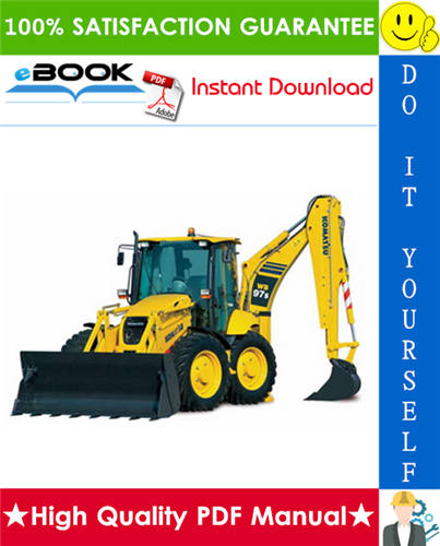 Thumbnail ☆☆ Best ☆☆ Komatsu WB97S-2 Backhoe-Loader Operation & Maintenance Manual (Serial Number: 97SF11373 and up)