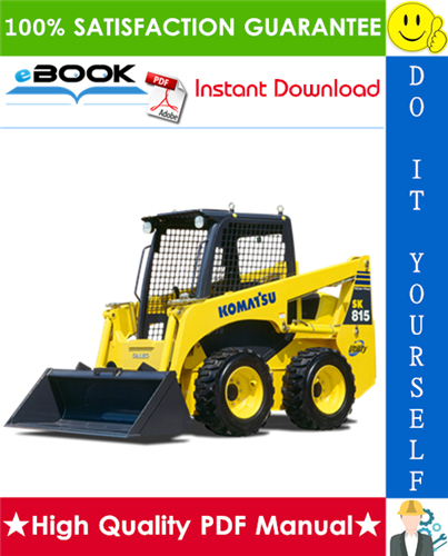 Thumbnail ☆☆ Best ☆☆ Komatsu SK741-5, SK815-5, SK815-5 Turbo Skid-Steer Loader Service Repair Manual