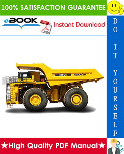 Thumbnail ☆☆ Best ☆☆ Komatsu 860E-1K, 860E-1KT Dump Truck Field Assembly Manual