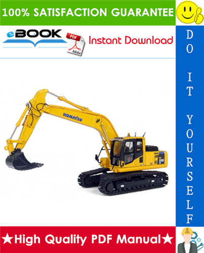 Thumbnail ☆☆ Best ☆☆ Komatsu PC210-8, PC210LC-8, PC210NLC-8, PC230NHD-8, PC240LC-8, PC240NLC-8 Hydraulic Excavator Operation & Maintenance Manual