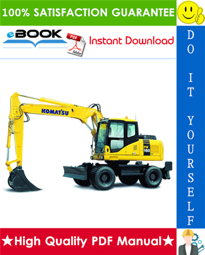 Thumbnail ☆☆ Best ☆☆ Komatsu PW160-7K Wheeled Excavator Service Repair Manual (Serial Number: K40001 and up)