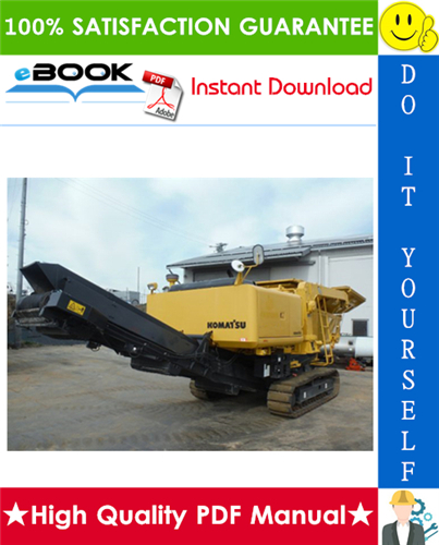 Thumbnail ☆☆ Best ☆☆ Komatsu BR200R-1 Mobile Waste Recycler Operation & Maintenance Manual (Serial Number: 1001 & Up)