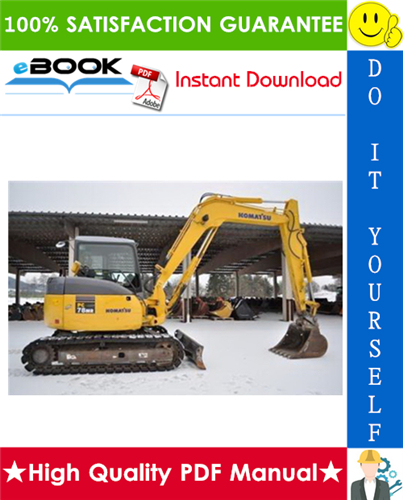 Thumbnail ☆☆ Best ☆☆ Komatsu PC78MR-6 Hydraulic Excavator Operation & Maintenance Manual (Serial Number: 4001 and up)
