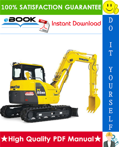 Thumbnail ☆☆ Best ☆☆ Komatsu PC88MR-8 Hydraulic Excavator Operation & Maintenance Manual (Serial Number: 5450 and up)