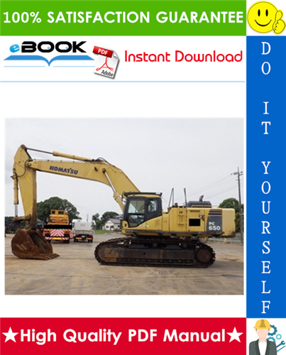 Thumbnail ☆☆ Best ☆☆ Komatsu PC650-5, PC650LC-5, PC650SE-5, PC710-5, PC710SE-5 Hydraulic Excavator Operation & Maintenance Manual