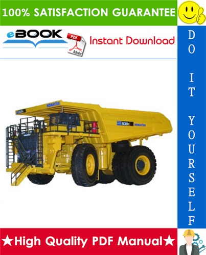 Thumbnail ☆☆ Best ☆☆ Komatsu 830E Dump Truck Operation & Maintenance Manual (SERIAL SUFFIX: AFE32-DK & Up With MTU Engine) Thumbnail ☆☆ Best ☆☆ Komatsu 830E Dump Truck Operation & Maintenance Manual (SERIAL SUFFIX: AFE32-DK & Up With MTU Engine)