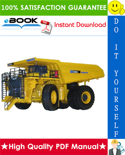 Thumbnail ☆☆ Best ☆☆ Komatsu 830E-1AC Dump Truck Operation & Maintenance Manual (Serial Number: A30561 & UP)