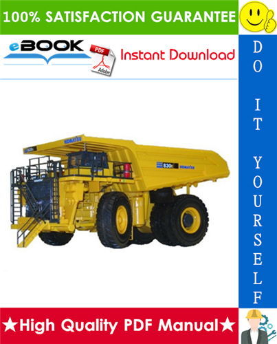 Thumbnail ☆☆ Best ☆☆ Komatsu 830E-1AC Dump Truck Field Assembly Manual (Serial Number: A30561 - A30565)