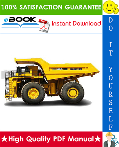 Thumbnail ☆☆ Best ☆☆ Komatsu 860E-1KT Dump Truck Field Assembly Manual (Serial Number: A30003 - A30030)