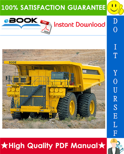 Thumbnail ☆☆ Best ☆☆ Komatsu 930E-4 Dump Truck Service Repair Manual (Serial Number: A31002 - A31054)