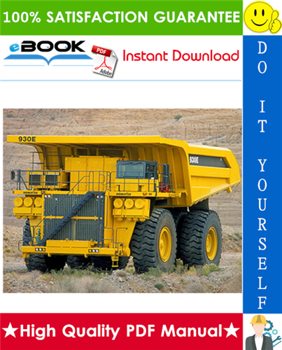 Thumbnail ☆☆ Best ☆☆ Komatsu 930E-4SE Dump Truck Field Assembly Manual (Serial Number: A31035 & UP)